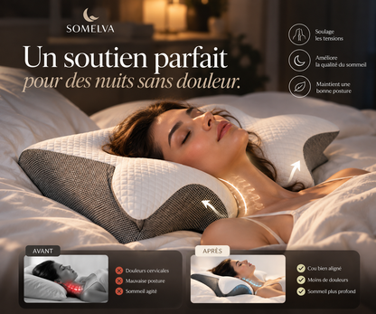 Oreiller ergonomique Somelva, détail
